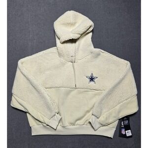 NFL Ultra Game Dallas Cowboys Women's‎ Fuzzy Sherpa Coat Jacket Size Medium